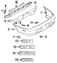 REAR BUMPER. BUMPER & COMPONENTS.