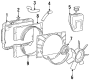 COOLING FAN. RADIATOR & COMPONENTS.