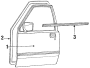 Image of Belt Weatherstrip. image for your 1989 Dodge Raider 2.6L A/T 4WD Base Sport Utility 