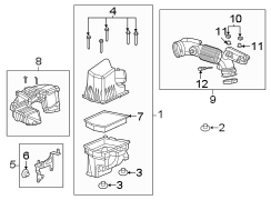 Engine Air Intake Hose (Front, Lower)