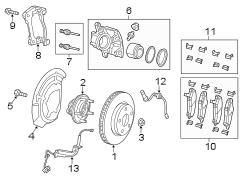 Kit. Brake. Hardware. Disc. A Kit containing.