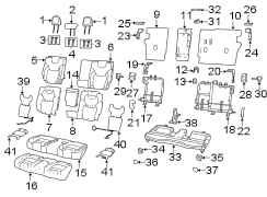 Folding Seat Lock Striker (Rear)