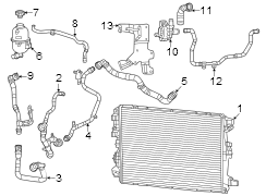 Image of Radiator image for your 2016 Ram 2500 6.7L 6 cylinder DIESEL M/T RWD Tradesman Crew Cab Pickup Fleetside 