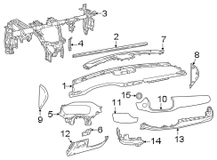 Instrument Panel Trim Panel (Upper, Lower)