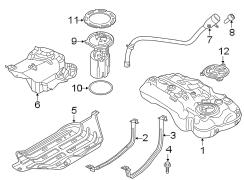 Access cover. FUEL PUMP. NUT. 