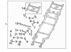 Floor Side Rail Bracket (Rear)