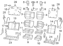 Image of Seat Back Recliner Adjustment Mechanism Cover image for your Plymouth