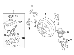 Image of Power Brake Booster Vacuum Pump image for your 2000 Jeep Wrangler   