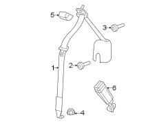 Seat Belt Receptacle (Rear)