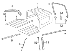 Roof Panel Weatherstrip (Front)