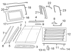 Image of Quarter Glass image for your 2017 Jeep Wrangler   