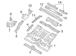 Floor Pan Crossmember (Front, Rear)