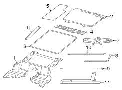 Image of STORAGE BIN. Storage compart. Trunk Mat. image for your Eagle