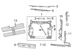 Radiator Support Panel Brace