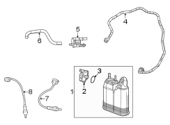 Image of Evaporative Emissions System Lines image for your 1987 Jeep Wrangler   