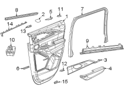 Door Interior Trim Panel (Rear, Lower)