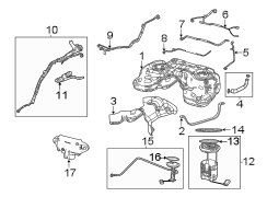 Image of Filter. FUEL. Pump. HOSE. Vapor Canister. Fuel Pump Filter. Vapor. image for your 2025 Ram 1500   