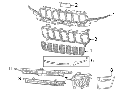 Grille Molding (Lower)