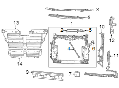 Radiator Support Air Deflector