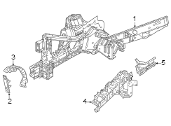 Rail. Bracket. (Front, Upper, Lower). Frame Rail End. Frame.