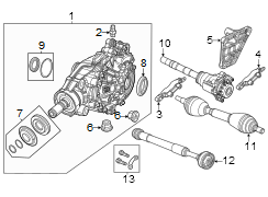 Image of Drive Shaft image for your 2016 Jeep Grand Cherokee   