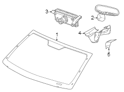 Interior Rear View Mirror Cover Access Cover