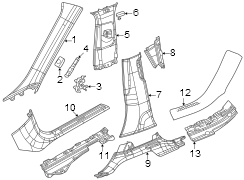 Body A-Pillar Trim Panel