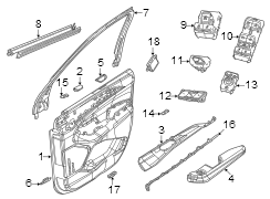 Door Interior Trim Panel (Front)