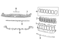 Grille Molding (Upper, Lower)