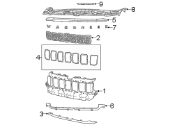 Grille Molding (Upper, Lower)