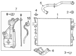 Image of Radiator Coolant Hose (Upper) image for your 1989 Jeep Wrangler   