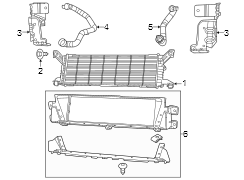 Image of Radiator image for your 2018 Ram 2500 6.7L 6 cylinder DIESEL M/T RWD Tradesman Crew Cab Pickup Fleetside 