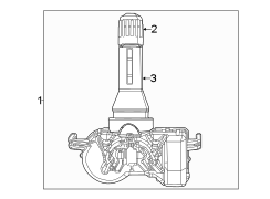 Image of Tire Pressure Monitoring System (TPMS) Valve Stem Cap image for your Jeep Compass  