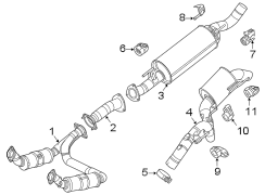 Image of Exhaust System Hanger Bracket (Rear) image for your 1992 Jeep Wrangler   