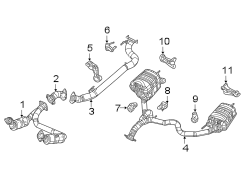 Pipe. Exhaust. Extension. (Front). Exhaust Intermediate.