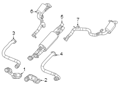 Muffler. Exhaust. Pipe. (Rear). A Muffler without any.