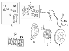 ABS Wheel Speed Sensor (Front)