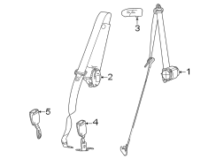 Seat Belt Receptacle (Rear)