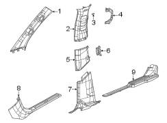 Body A-Pillar Trim Panel