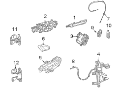 Image of Door Latch Cable image for your Jeep Grand Wagoneer L  