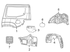 Quarter Panel Splash Shield (Rear)