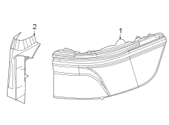 Image of Tail Light Assembly image for your 2020 Jeep Wrangler Unlimited Sahara Sport Utility  