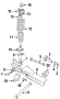 Trailing arm bracket. Trailing link hanger. 