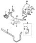 Connector. Return hose joint. Return tube. (Lower)