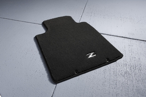 View Carpeted Floor Mats - Premium (2-piece / Black) (with Metal Z Logo) Full-Sized Product Image