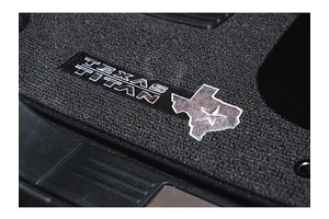 View Carpeted Floor Mats - Texas TITAN (3-piece / Black) Full-Sized Product Image
