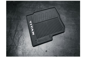 Image of Single Cab All-Season Floor Mats (Rubber / 2-piece / Black). Single Cab image for your Nissan