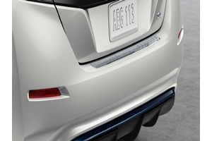 View Rear Bumper Protector - Chrome Full-Sized Product Image