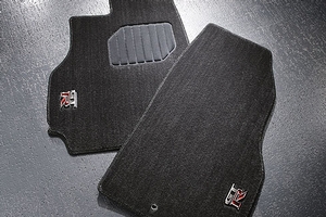 View Carpeted Floor Mats - Non-Sport with Metal Logo (2-piece) Full-Sized Product Image