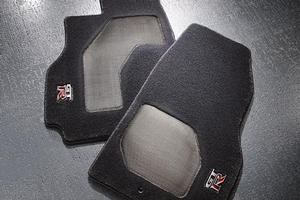 View Carpeted Floor Mats - Premium Sport with Carbon Fiber Insert (2-piece) Full-Sized Product Image